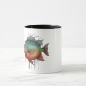 Mug - Série aquarelle : Piranha (Centre)