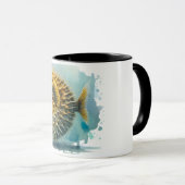 Mug - Série aquarelle : Poisson-fleur (Devant droit)