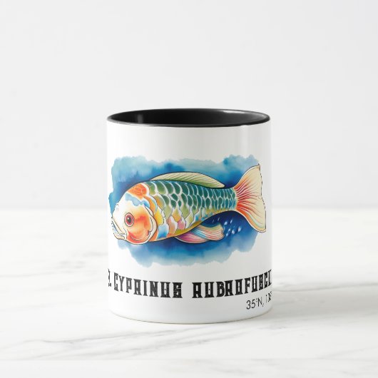 Mug Série Aquarelle : Poisson Koï (Centre)