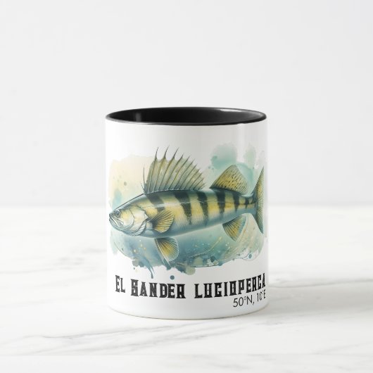 Mug Série Aquarelle : Zander/Sandre (Centre)