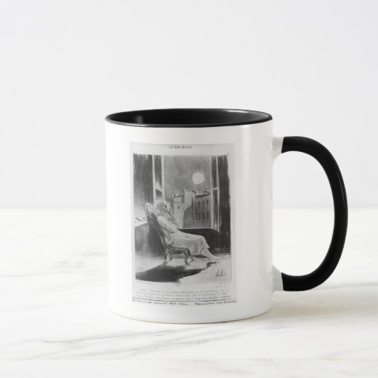 Mug Série "Bas-Bleus de Les", lune d'O (Droite)
