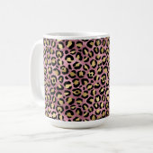 Mug Série de design léopard rose et or 15 (Devant gauche)
