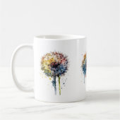 Mug série de pandelions colorés à l'aquarelle (Gauche)