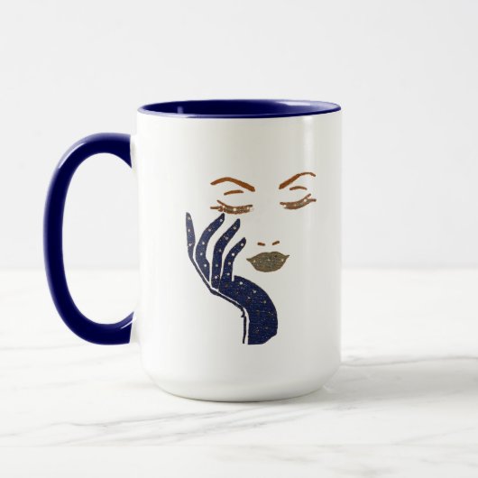 MUG SÉRIE KEEP IT CUTE - BLEU MARINE (Gauche)