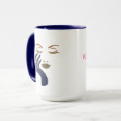 MUG SÉRIE KEEP IT CUTE - BLEU MARINE (Devant gauche)