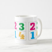 Mug Série numérique 1234 (Devant droit)