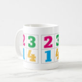 Mug Série numérique 1234 (Devant gauche)