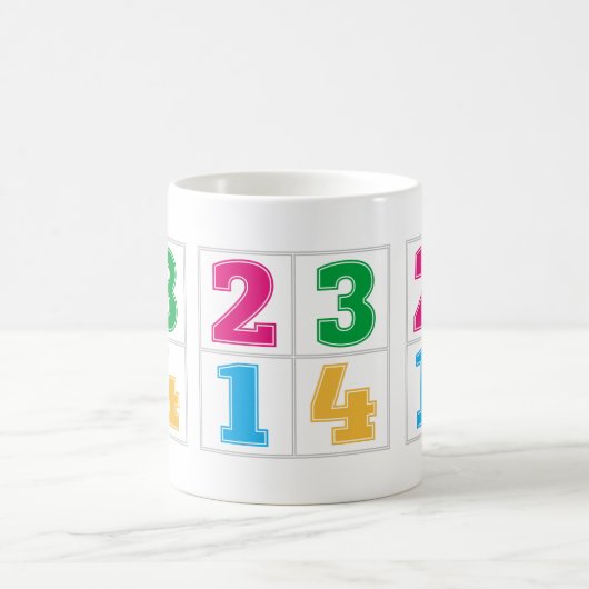 Mug Série numérique 1234 (Centre)