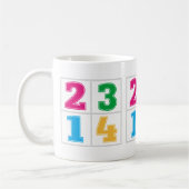 Mug Série numérique 1234 (Gauche)