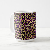 Mug Série Purple and Gold Leopard Design 4 (Devant gauche)