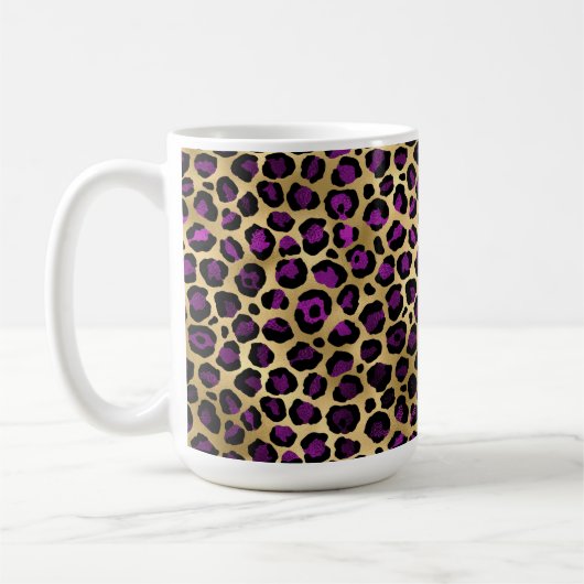 Mug Série Purple and Gold Leopard Design 4 (Gauche)