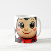 Mug Série Rouge à Lèvres Coccinelle (Devant droit)