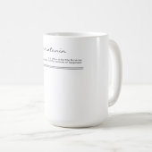 Mug sérotonine. hormone du bonheur. (Devant droit)