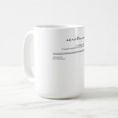 Mug sérotonine. hormone du bonheur. (Devant gauche)