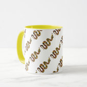 Mug Serpent Brown et Silhouette Or (Devant gauche)