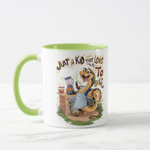 Mug Serpent culinaire : Un serpent dans un tablier