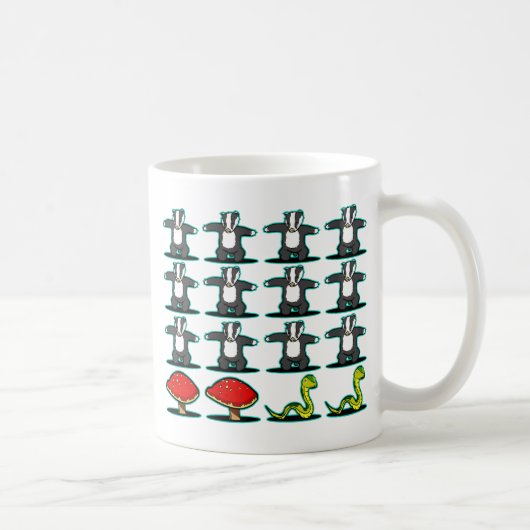 Mug Serpent de champignon de blaireau (Droite)