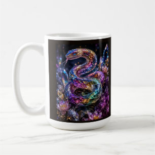 Mug Serpent de cristal de luxe Glamour noir or