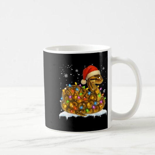 Mug Serpent des blés mignon lumière de Noël serpent de (Droite)