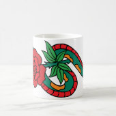 Mug Serpent enveloppé autour d'un tatouage rose rouge (Centre)