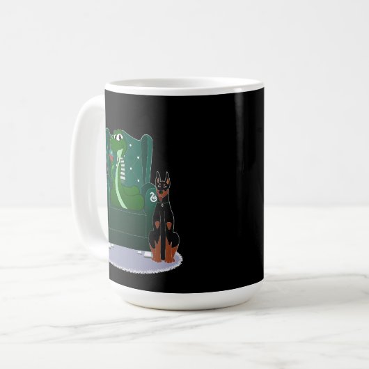 Mug Serpent et chien (Devant gauche)