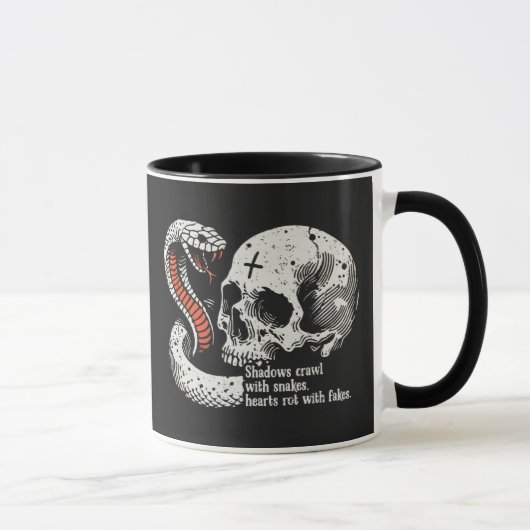 Mug Serpent Et Crâne (Droite)