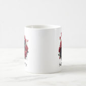 Mug Serpent noir en Rose Aquarelle Goth (Centre)
