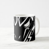 Mug Serpent tribal noir et blanc (Devant droit)