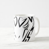 Mug Serpent tribal noir et blanc (Devant droit)