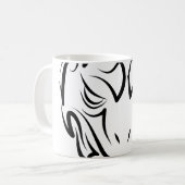 Mug Serpent tribal noir et blanc (Devant gauche)