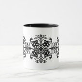 Mug Serpent tribal noir et blanc Mandala (Centre)