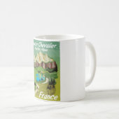 Mug Serre Chevalier, poster de voyage ski France (Devant droit)