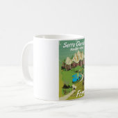 Mug Serre Chevalier, poster de voyage ski France (Devant gauche)