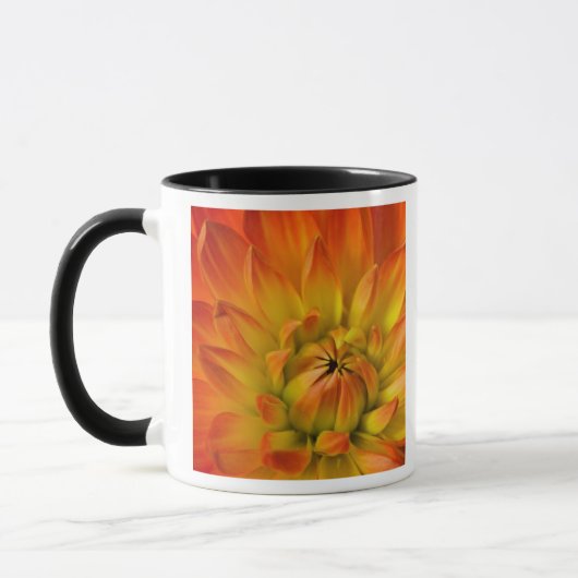 Mug Serré en photos de la fleur de Dalhia avec (Gauche)
