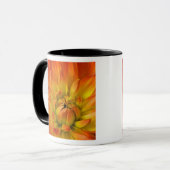 Mug Serré en photos de la fleur de Dalhia avec (Devant gauche)