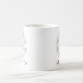 Mug Serre Feuilleté Avec Monogramme Et Nom (Centre)
