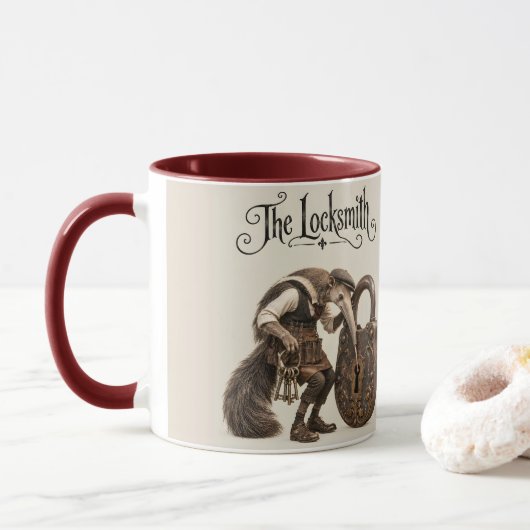 Mug Serrurier Fourmilier (Avec donut)