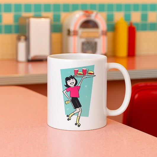 Mug Serveuse en patins à roulettes