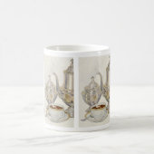 Mug Service à café argenté vintage (Centre)