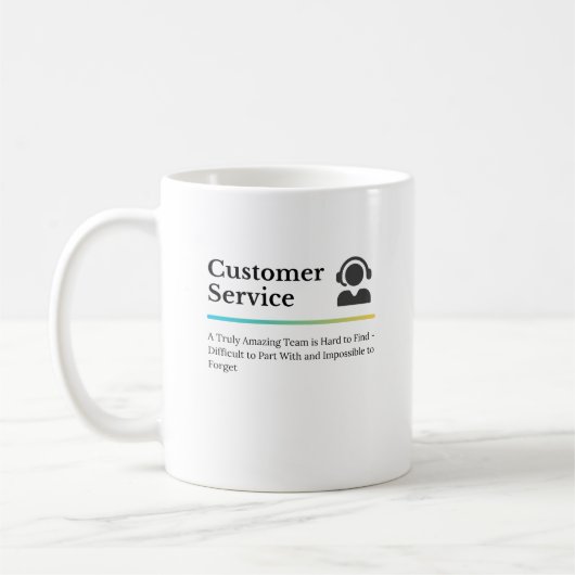 Mug Service à la clientèle - volume (Gauche)