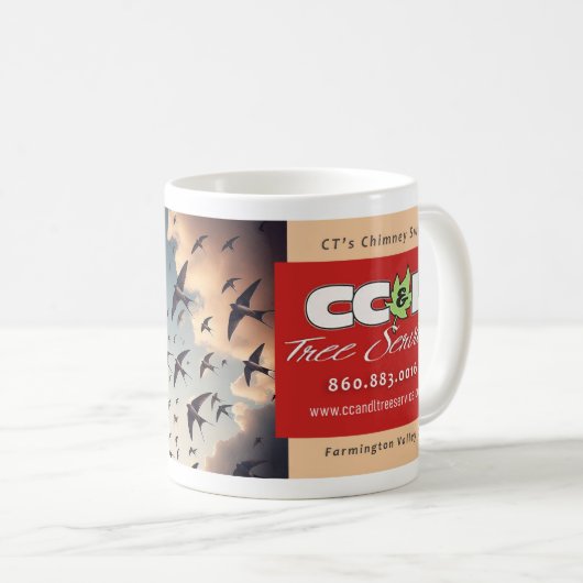 Mug Service Arbre CC&L Conception de la motte molle (Devant droit)