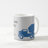Mug Service de construction de camions Cement (Devant droit)