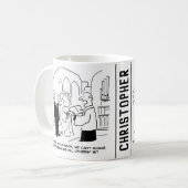 Mug Service de l'église mariage Vicar ne peut pas frot (Devant gauche)