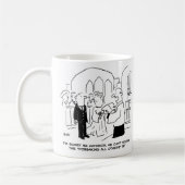 Mug Service de l'église mariage Vicar ne peut pas frot (Gauche)