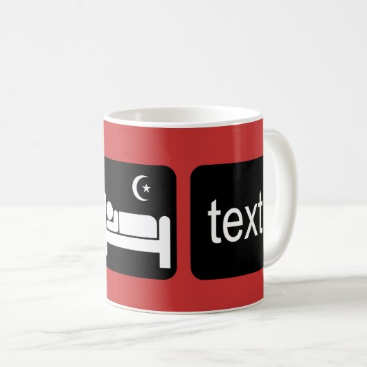 Mug Service de mini-messages drôle (Devant droit)