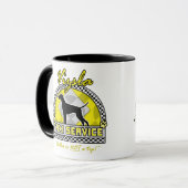 Mug Service de taxi de Vizsla (Devant gauche)