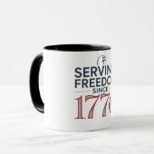 Mug Service Freedom Since 1776 4th of July 250th Anniv (Devant gauche)