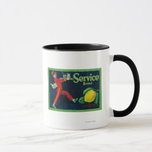 Mug Service Lemon LabelLa Habra, CA