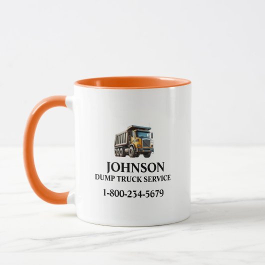 Mug Service professionnel de camion à benne (Gauche)