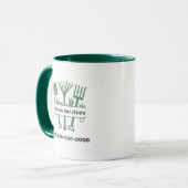 Mug Services de jardin - Outils Monogramme (Devant gauche)